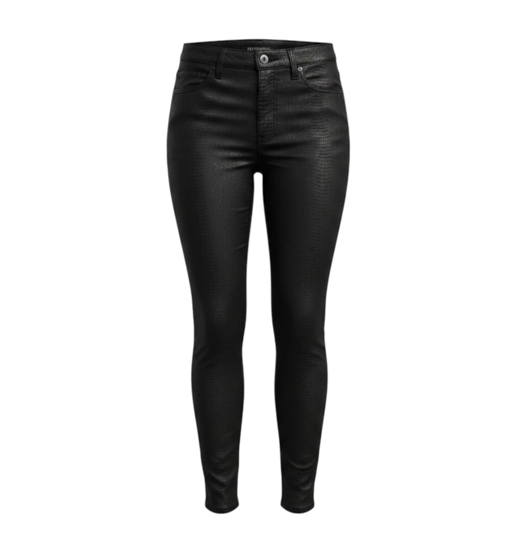 Liverpool Black Alligator Skinny Ankle Pants Women's Size 8 / 29 Waist  Stretch